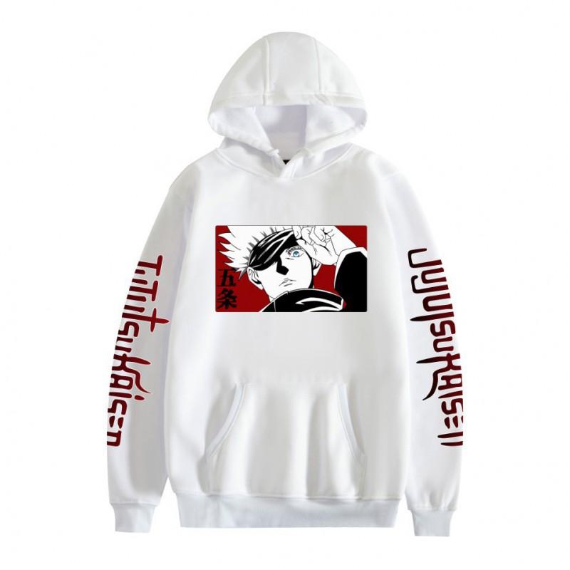 Jujutsu Kaisen Anime Hoodie Cartoon Print Loose Fit Sweatshirt Teens Couples