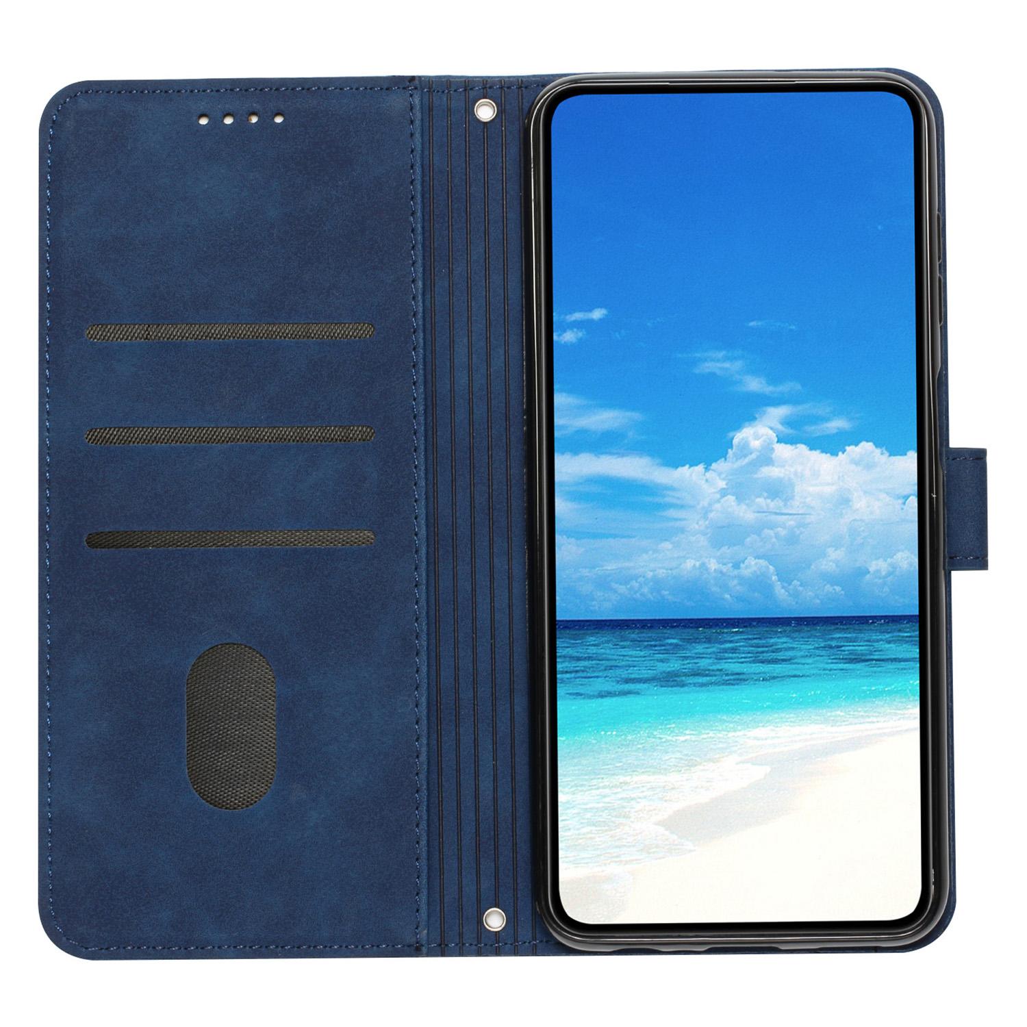 

For TECNO Camon 30 Pro 5G Case Wallet Love Heart Leather Phone Cover Sapphire