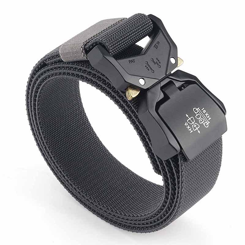 Men's Tactical Quick Release Aluminum Alloy Belt for Outdoor Sports & Military Enthusiasts