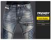 Men's Nostalgic Embroidered Slim Jeans - High-End Luxury Stretch Casual Pants