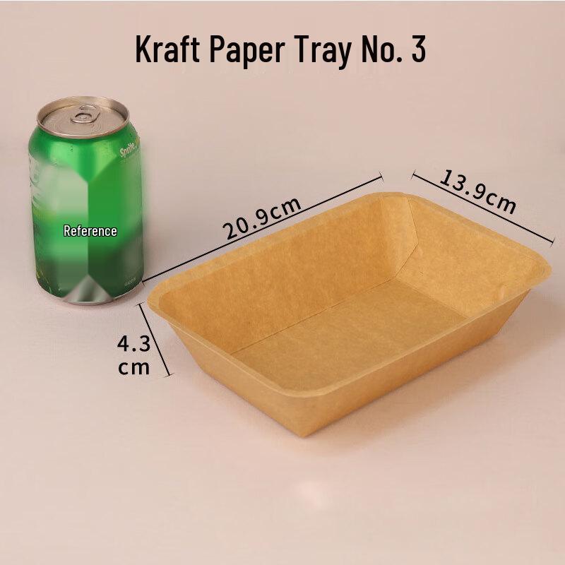 Disposable Kraft Paper Food Trays