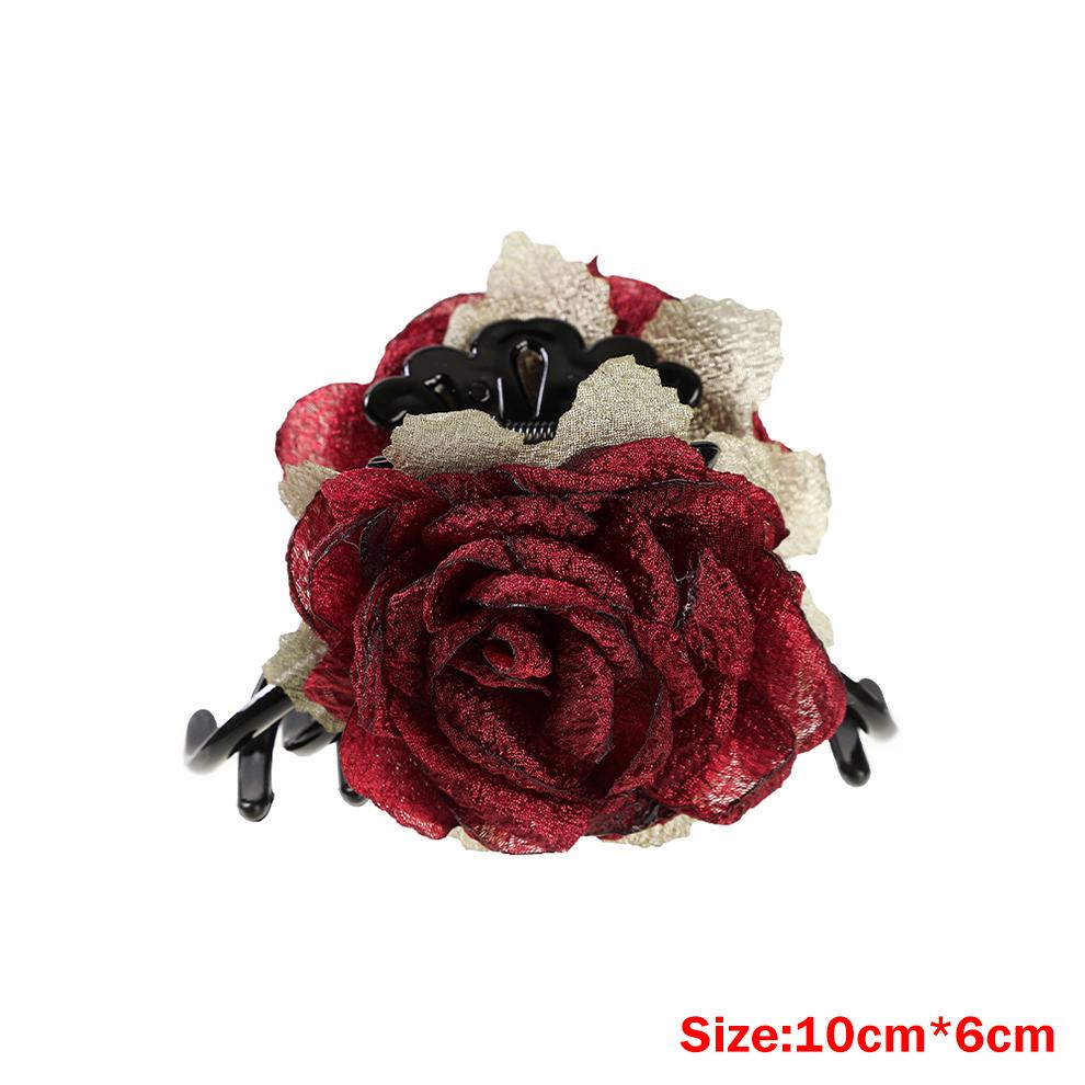 Large Flower Hair Clip Claws For Women Hair Crab Thick Hair Barrettes Hairpins Women Girls Fashion Hair Accessories