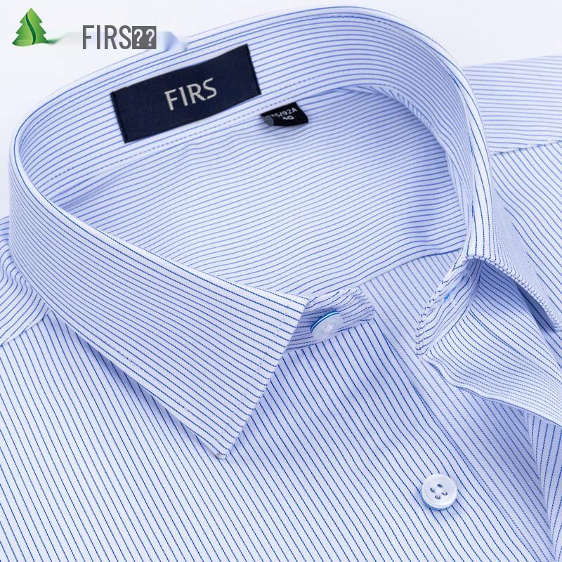 FIRS Men s Business Casual Long-Sleeve Plaid & Striped Shirt 42
