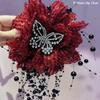 Flower Butterfly Tassel Hairpin Flower Headdress Exaggerated Hairpin