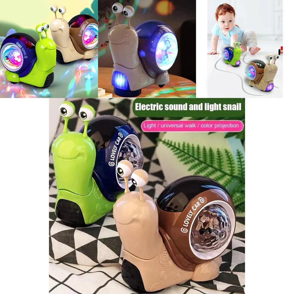 Fascinating Multi-directional Snail Toy With Lights Sound And Projection For Kids
