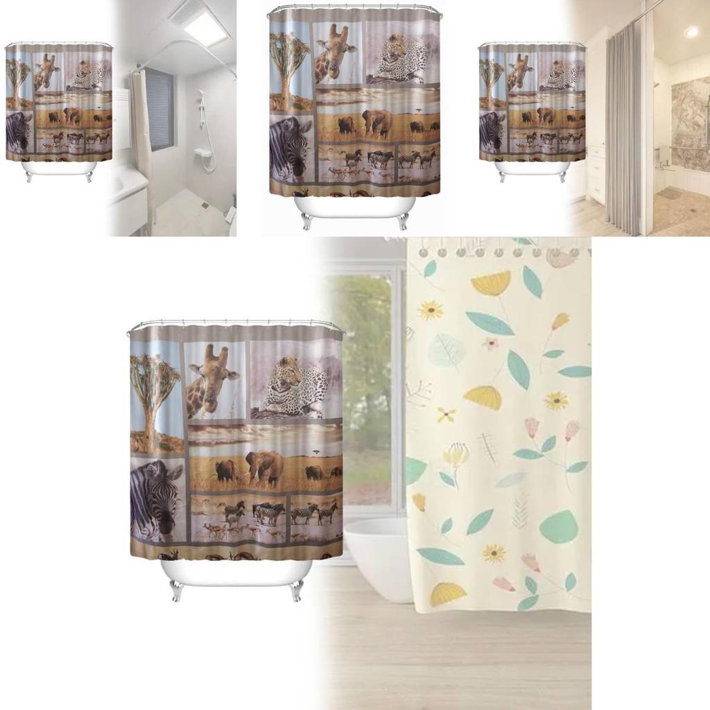 Tierdruck Duschvorhang Peva Wasserdicht Badezimmerteiler Für Küche Und Schlafzimmer