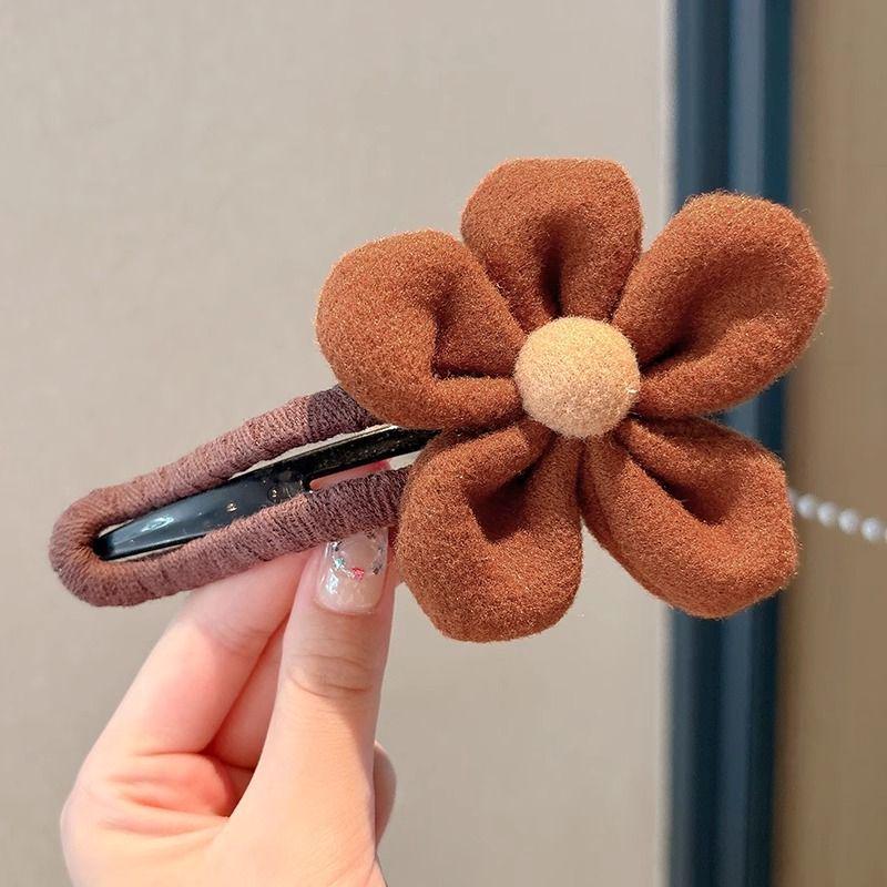 2024 High-End Retro Floral Korean Claw Clip for Women - Duckbill Style for Elegant Updo