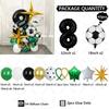 43pcs Football Balloon Black Number Birthday Balloon Set Party Decoration Festival Supplies Birthday Photo Props