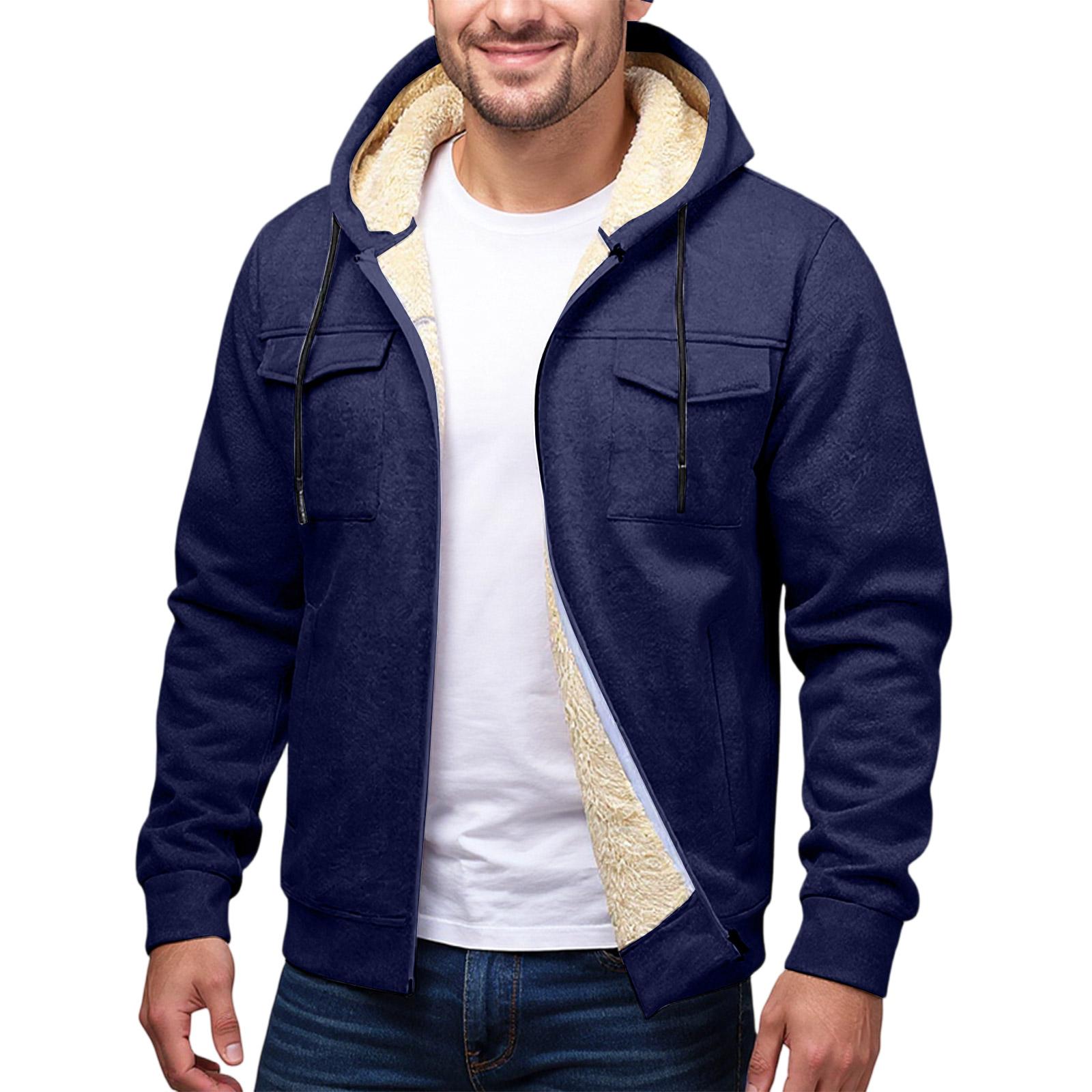 

Зимнее пальто, теплое облегающее толстое пальто, повседневная куртка, верхняя одежда, верхняя блузка XL тёмно-синий