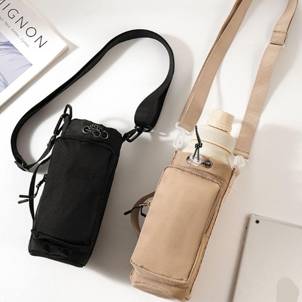 Front Pocket Thermos Bottle Holder Large Capacity Cup Sleeve Pouch  Camping