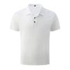 Polo da uomo a maniche corte in maglia a nido d'ape Casual Traspirante Top da lavoro