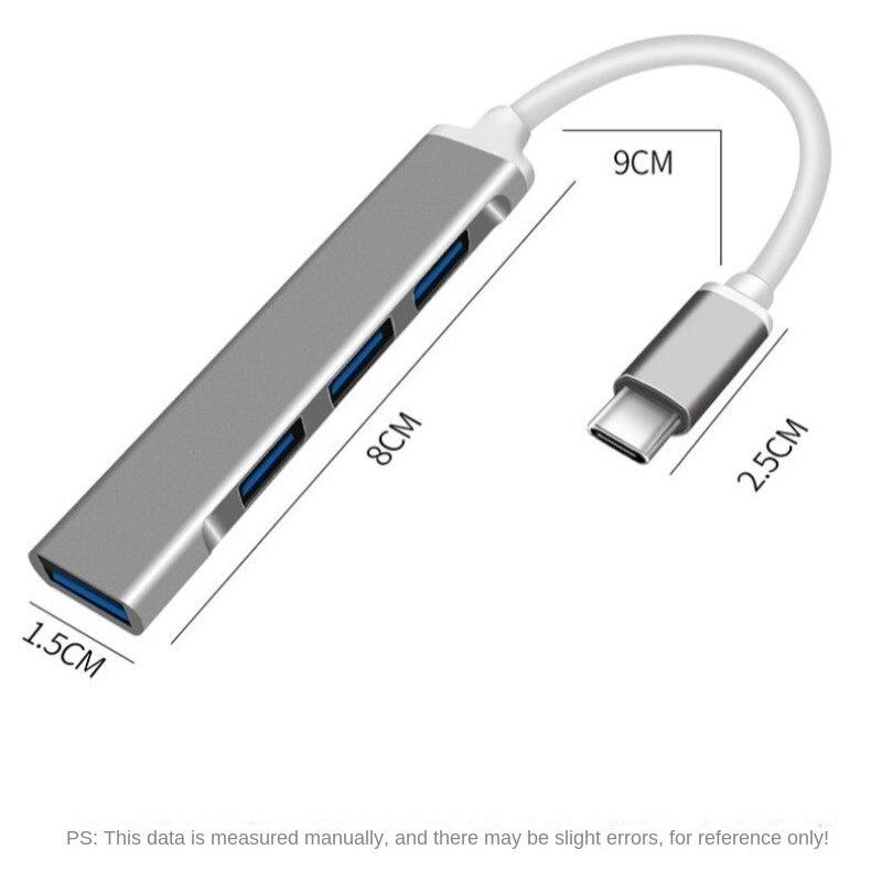 Doca de expansão USB3.0, doca de expansão HUB, divisor de computador multifuncional de um para quatro, expansor Typec