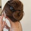 Saç Şekillendirme Aleti Boncuk Bükülmüş Klips Saç Tokası At Kuyruğu Klipsi Retro Çizgi Tutma Klipsi Hediye