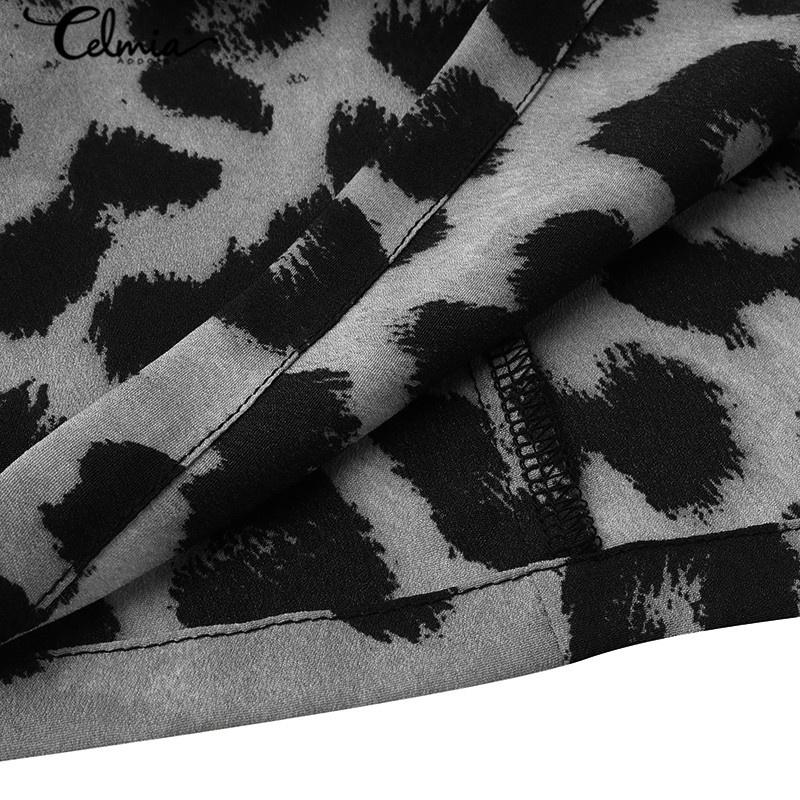 Animal Print Summer Fashion Womens Half Sleeve Leopard Printed Dress Casual Floral Print Mini Dress Plus Size