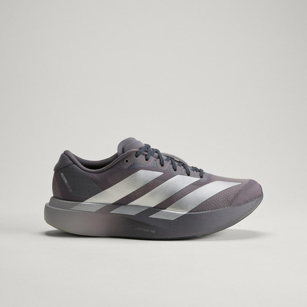 adidas Adizero EVO SL KI9874 Men's Performance Sports Shoes Grey Strata / Silver Metallic / Light Granite