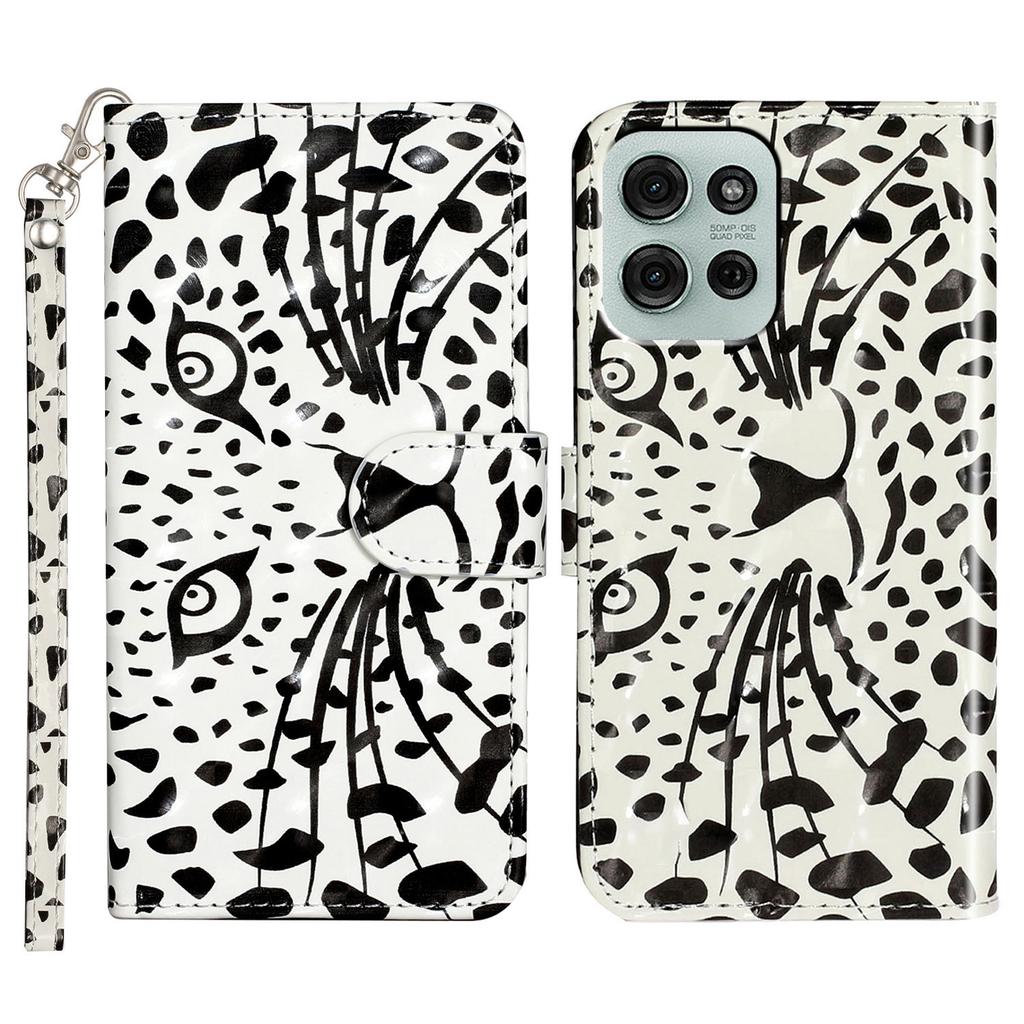 For Motorola Moto G75 5G Case 3D Pattern Printed Phone Leather Phone Cover