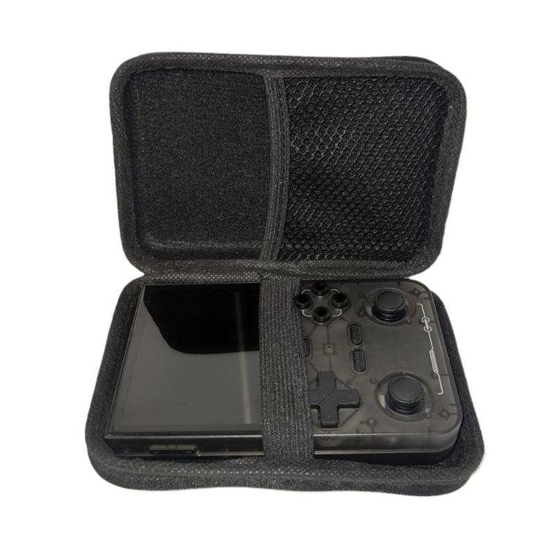 Handheld Console EVA Bag Scratchproof Storage Box for R36S R35S K36 Protector Case with Mesh Pocket Travel Carry Pouch