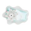 Incense Stick Holder Ceramic Flower Shape Home Decoration Incense Burner Catcher Tray White