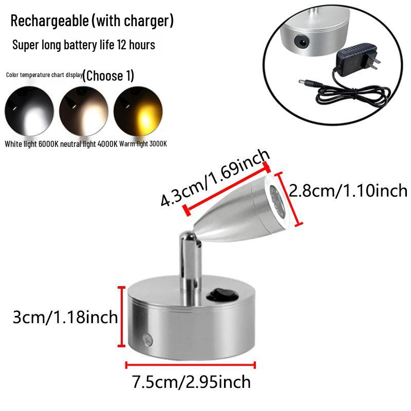 Wireless Jewelry Display Spotlight with Battery