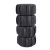   RC Car Tires, 4PCS Rubber Tire Set Crawler Wheel Tire Compatible with 1Celsius14 1Celsius16 Scale RC Cars Replacement for   MJX HBX  