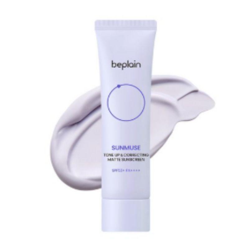 

beplain Sunmuse Tone-Up & Correcting Matte Sunscreen SPF50+ PA++++ 50ml – Sebum Control UV Protection with Smooth Matte Finish