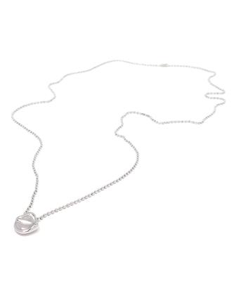 Polalita Mini Ball Chain Drop Pendant Long Necklace (Plt-Nl-090_Sv)