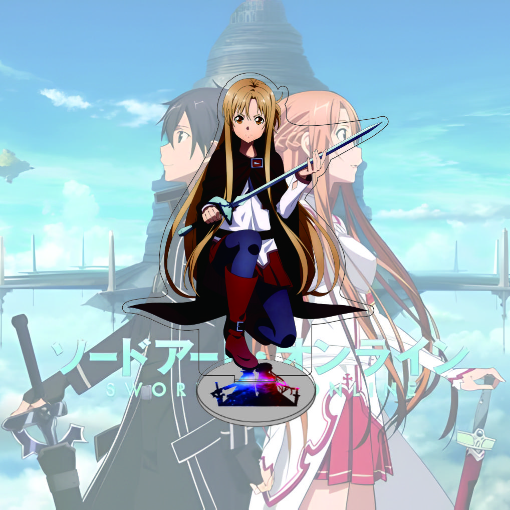 Anime Sword Art Online 15cm Acryl-Ständer Modell Action Schreibtischdekoration Sammlergeschenk