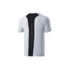 Li Ning Training Series T Shirts Men's Mist White Crew Neck Moderate Straight Fit ATSR033-2