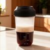 Plastic Tumbler 560ML Coffee Mixing Bottle Multi-functional Shaker Bottle  Smoothies