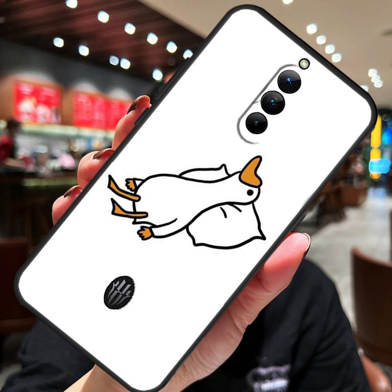 Cartoon Duck Knife Case For ZTE Nubia Red Magic 11 10 8 9 8S 9S 10S Pro Plus 10 Air 5G 6R 6 7 6S 7S Pro Cover