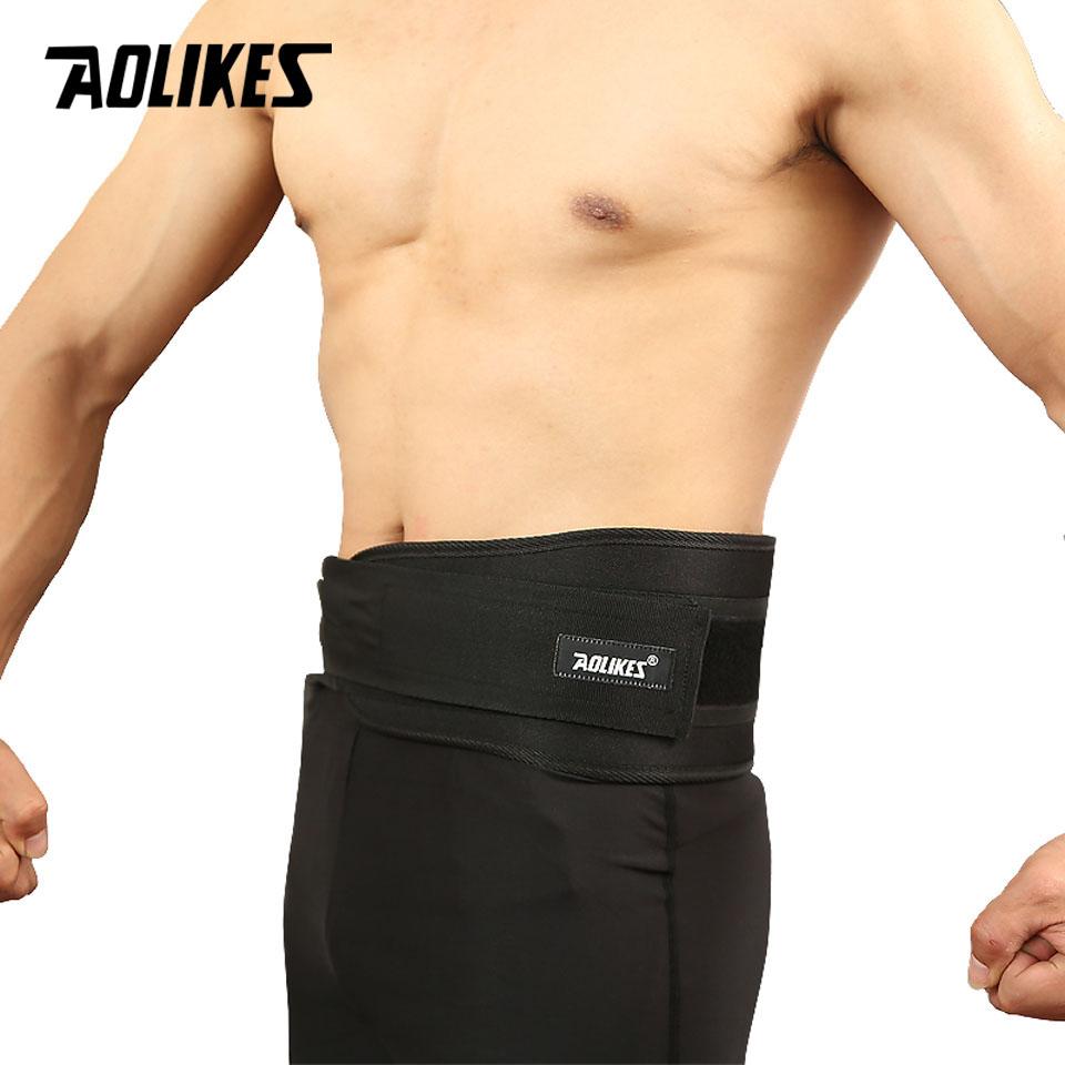 Aolikes 1Pcs Sport Pressurized Weightlifting Bodybuilding Waist Support Belt Fitness Squatting Training Lumbar Back Supporting