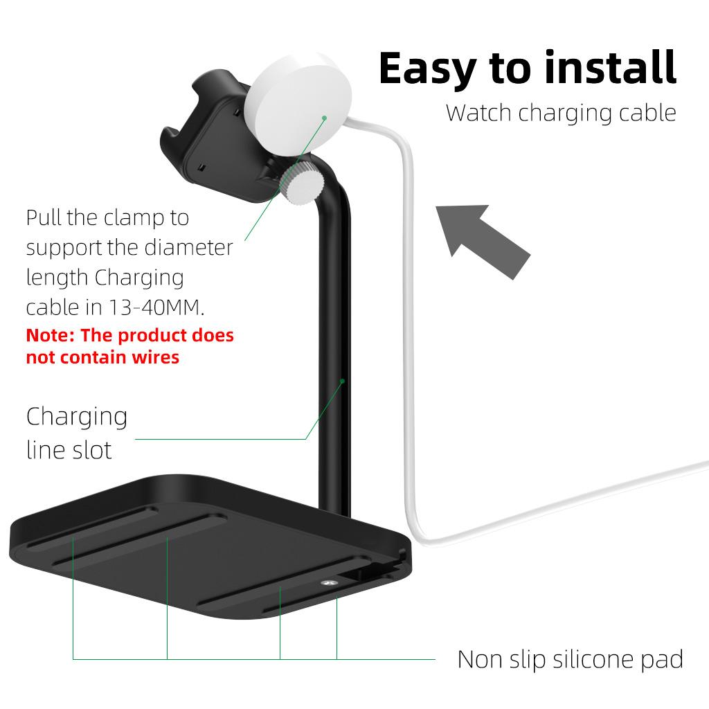 

AJZJ02S Watch Charging Stand for Huawei Samsang Apple Black