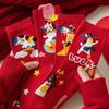 1/4Pair Cartoon Pony Socks  Year Red Socks Autumn Winter Warm Mid-Tube Socks For Men Women Christmas Party Gifts