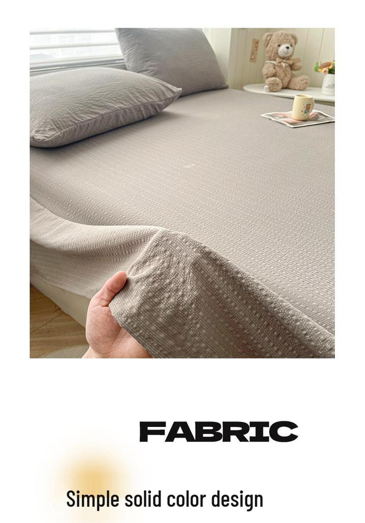 Premium Puff Yarn Bed Sheet & Pillowcase Set - Single, All-Season, Perfect for Dorms – Super Comfortable & Stylish