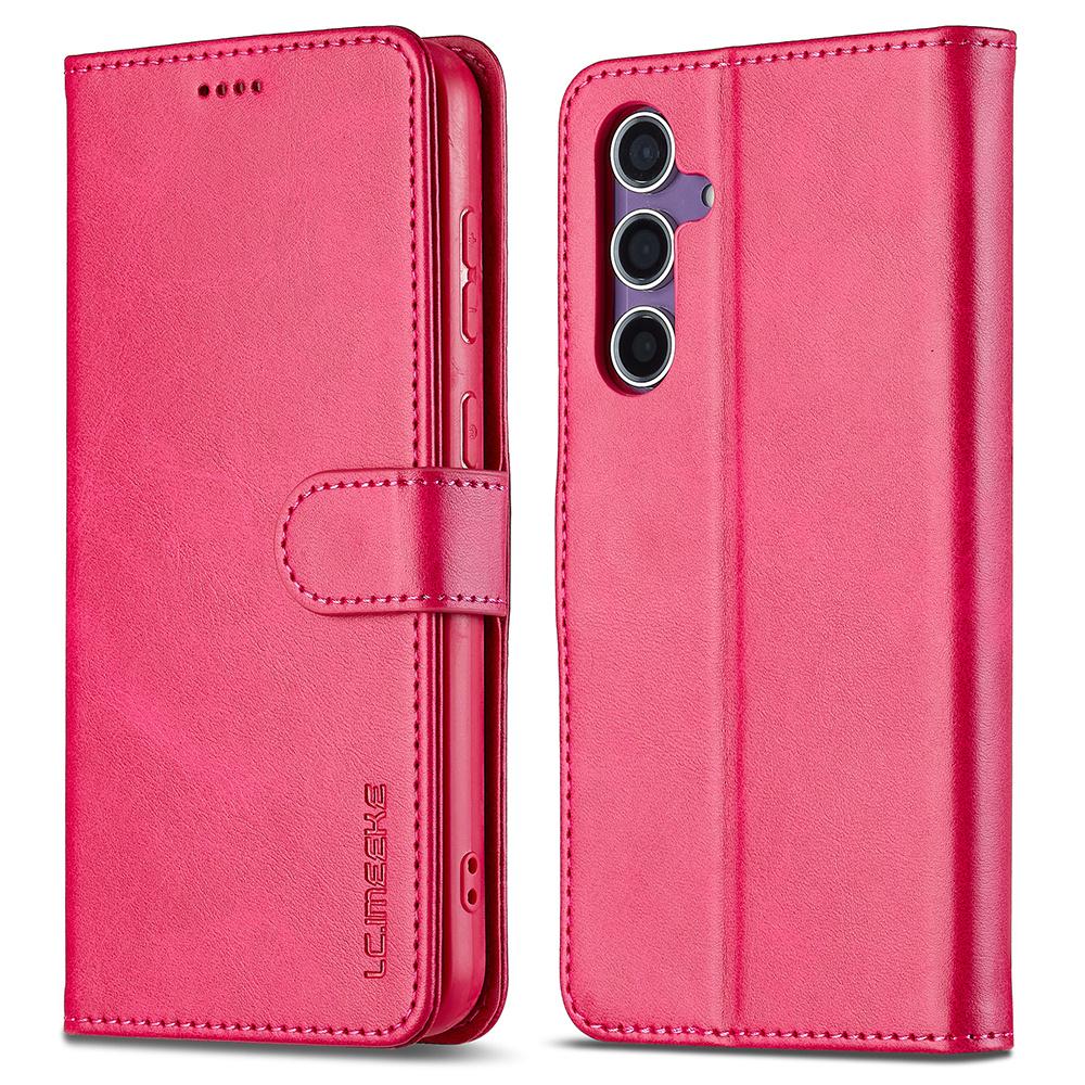LC.IMEEKE For Samsung Galaxy A26 5G Case Calf Texture PU Leather Stand Wallet Phone Cover