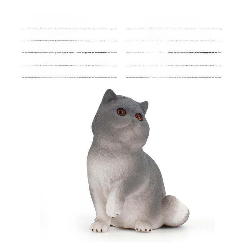 Set Jucării Pisoi Alb-Negru pentru Copii - Ornamente Model Pisică Rurală Chineză