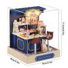Casa Diy Casa de Muñecas Miniatura de Madera Casa Pequeña Kit Rompecabezas 3D Ensamblaje Juguetes de Construcción Con Muebles Luces LED Regalos para Casa de Muñecas
