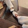 Shoes hollow crochet splicing shallow mouth word with Mary Jane single shoes