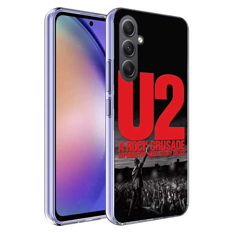 Band U2 Phone Case for Samsung A17 A37 A57 A07 A16 A26 A36 A56 A06 A02S A12 A22 A32 A52S A04S A14 A24 A34 A54 A03 A13 A33 A53 Ga
