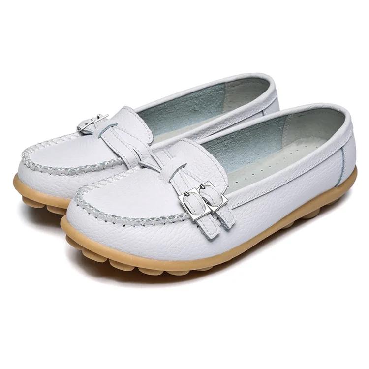 Fashion Spring and Summer Hollow Flat Mother Shoes Women Casual Shoes Simple White Wear-resistant Women  Sneakers