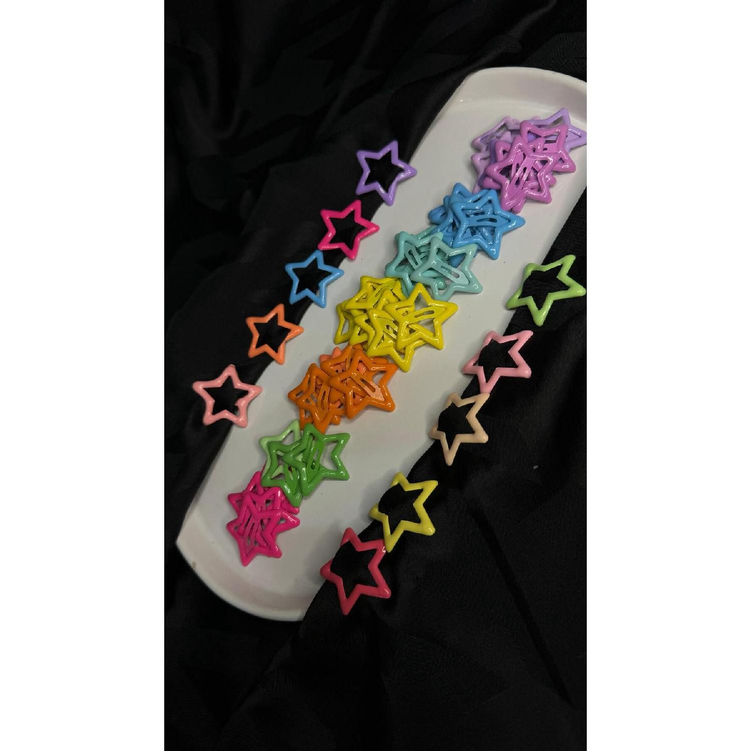 

10 Pcs Colorful Star Snap Fastener