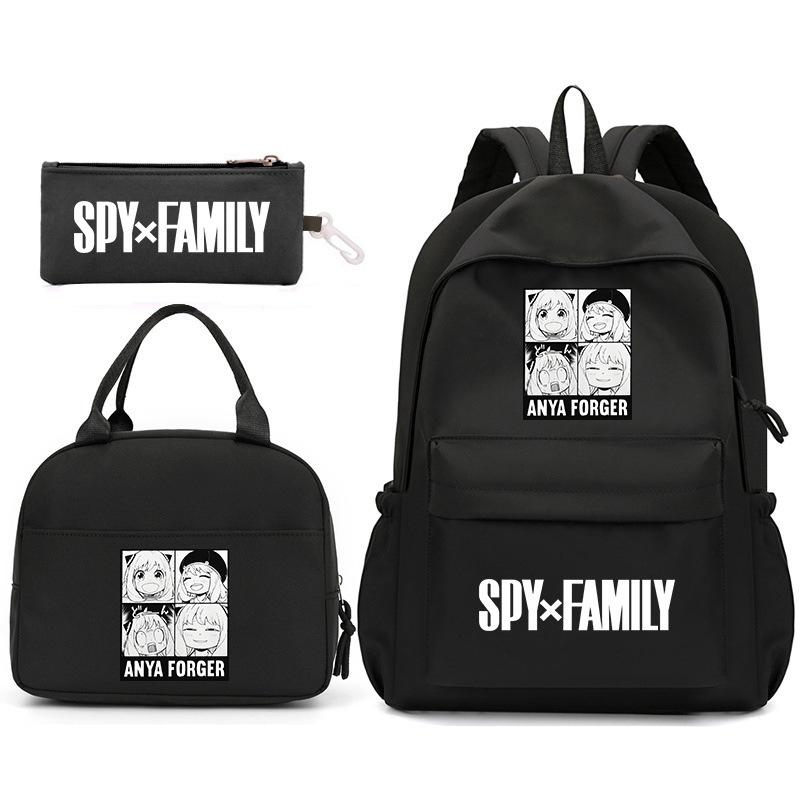 School Season Spy Playhouse Printed Backpack Pencil Bag Shoulder Bag Leisure Primary And Secondary School Students Schoolbag
