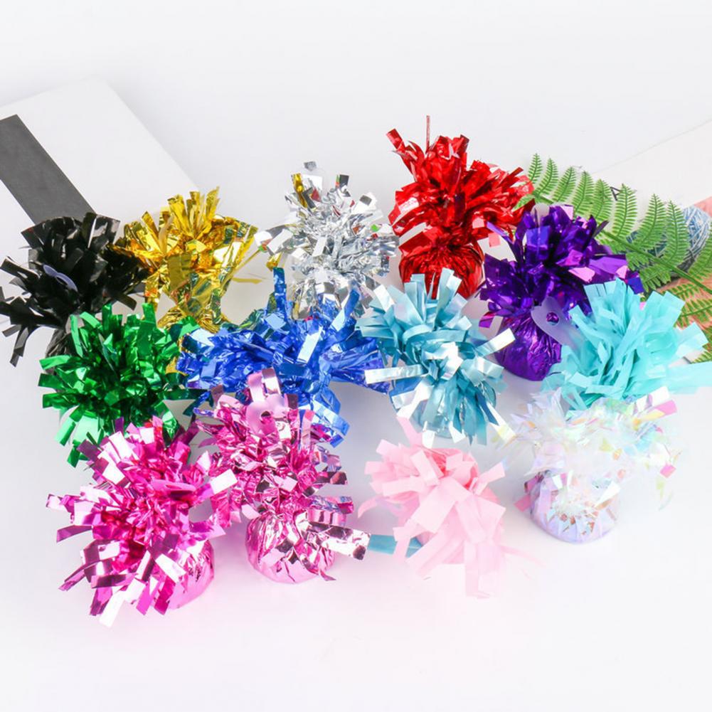 3/6Pcs Balloon Weight Holder Anti-floating Foil Paper-wrapped Long-lasting Balloon Weights Stainless Balloon Fixation Tool