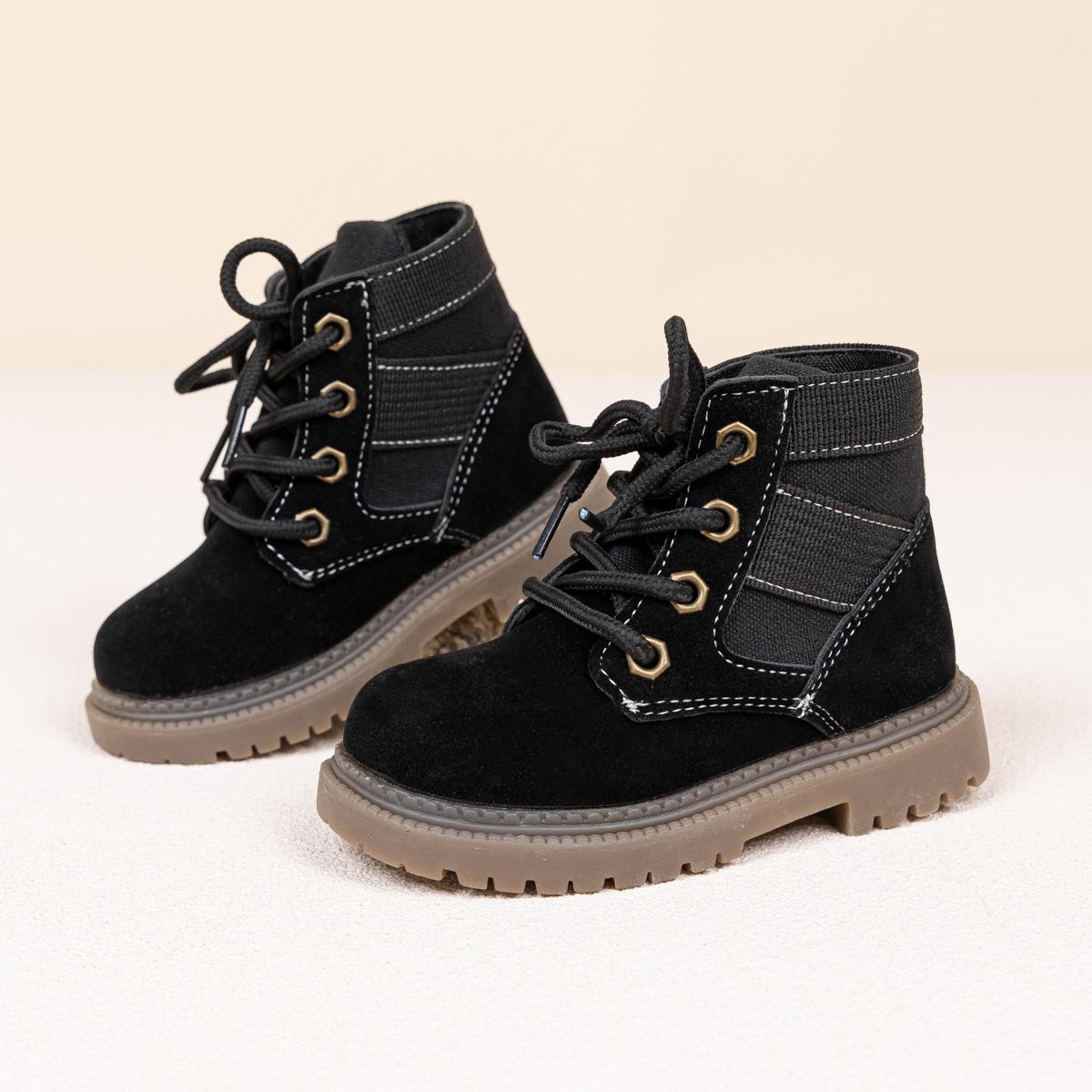 Детские ботинки martin нескользящие и короткие ботинки 26 армия зеленый — фото 3