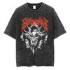 Washed Vintage Rapper Ken Carson A Great Chaos Album Tshirt Men Women Fashion Hip Hop Tshirts Male Casual Oversized T Shirts