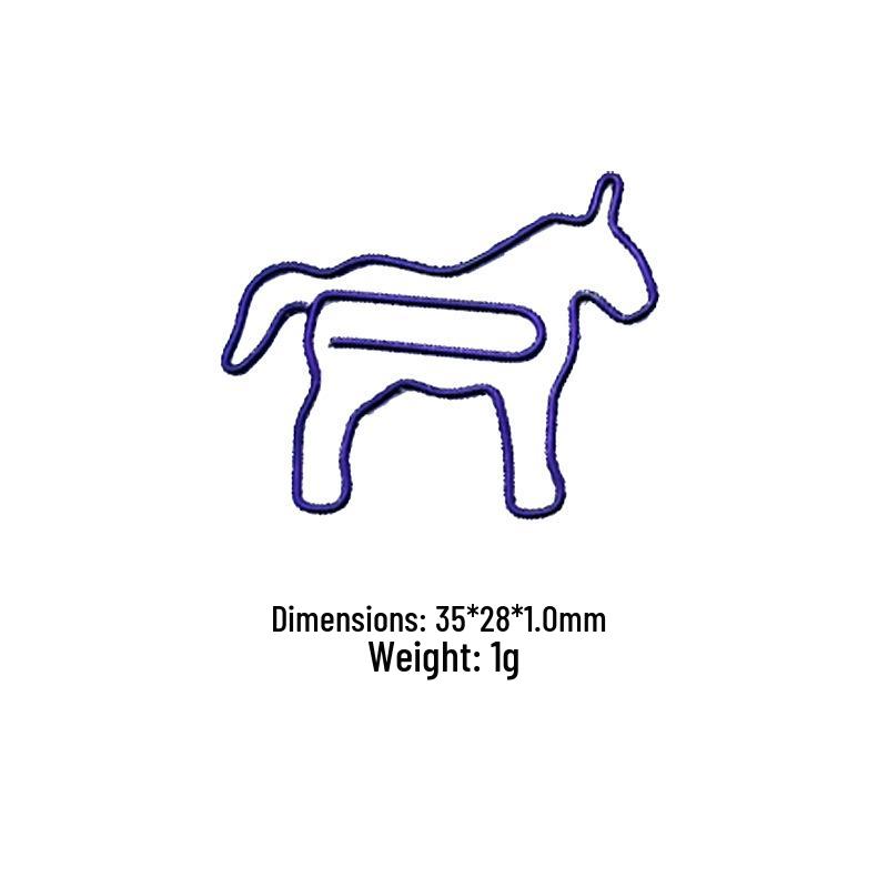 Unicorn-Shaped Colorful Animal Paperclip - Creative and Irregular Design