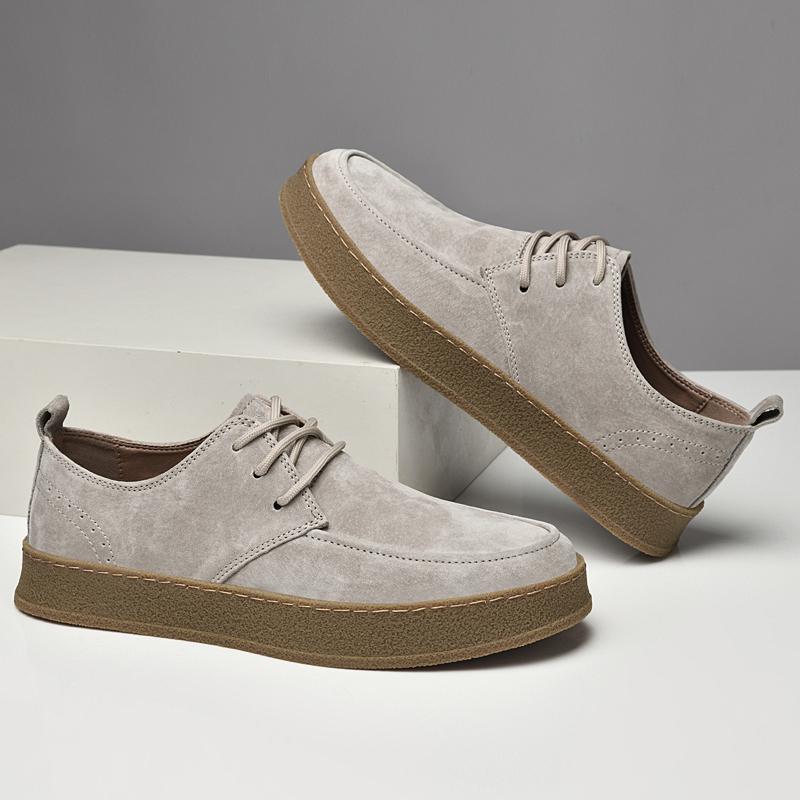 2024 New Luxury Brand Suede Shoes Tendon Sole Oxford Shoes Men Outdoor Sneakers Fashion Casual Shoes High Quality Designer Shoes