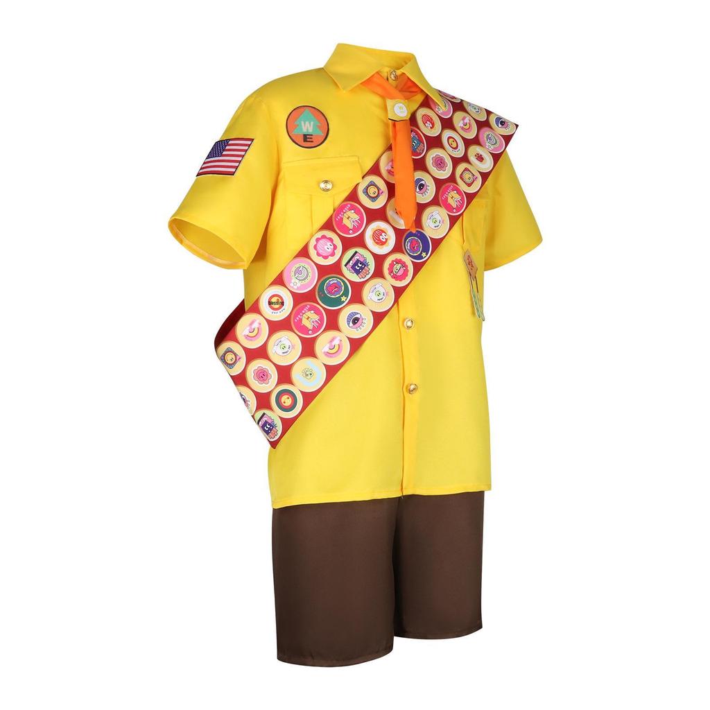 Up Movie Russell Explorer Adult Cosplay Costume Set