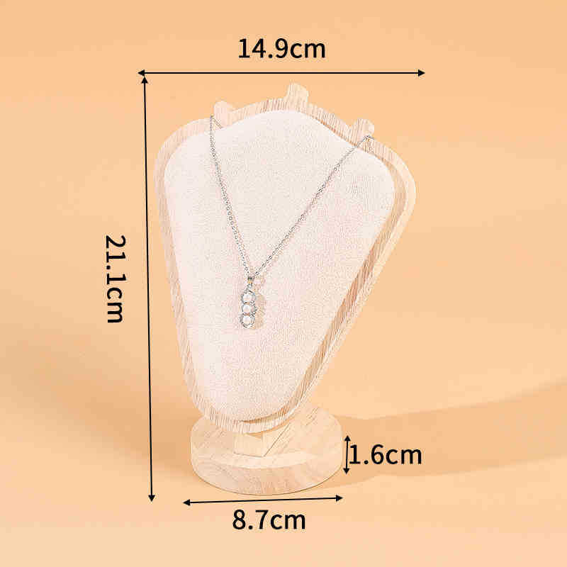 Goat horn necklace display stand portrait neck mold jewelry stand necklace jewelry window storage model stand