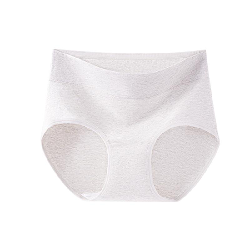 Women's Pure Cotton Seamless Briefs - Antibacterial, Extended Crotch, Mid-High Waist, Class A Comfortable Underwear